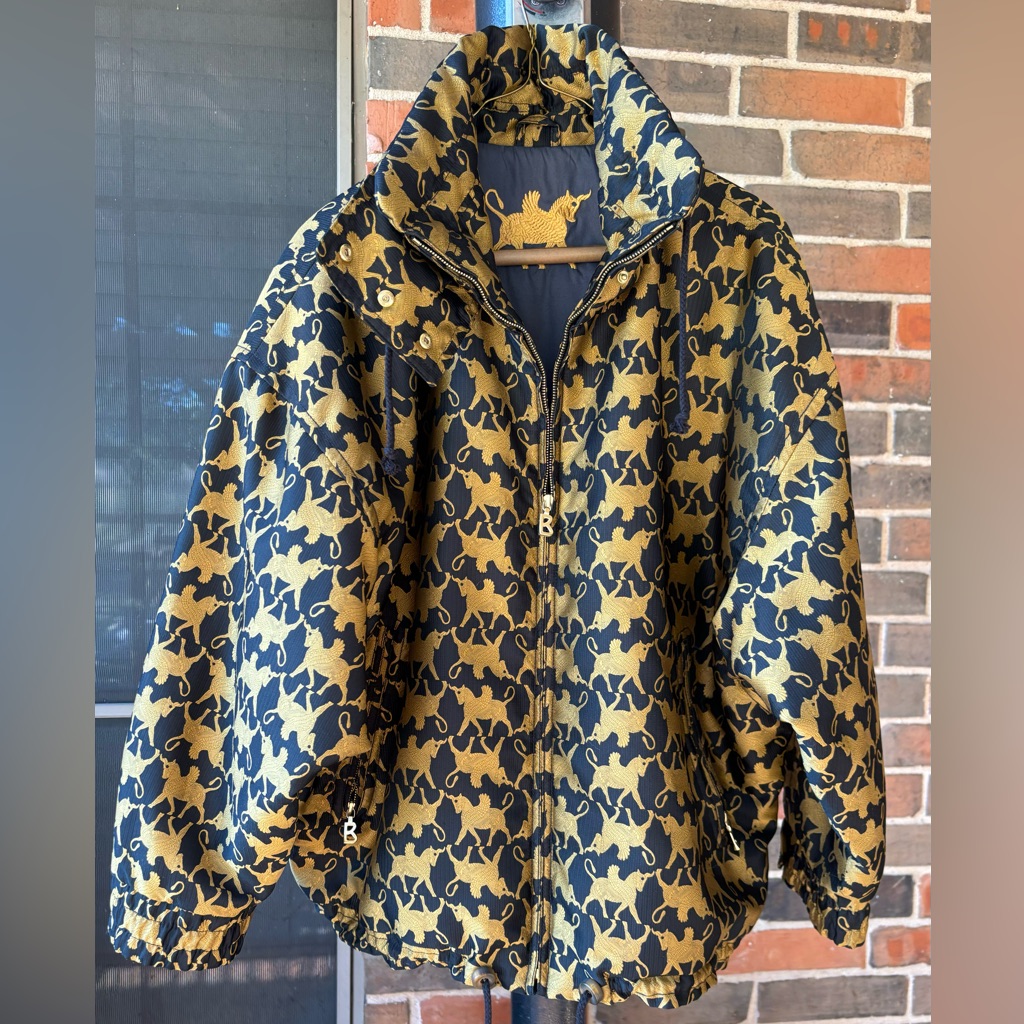 Bogner Goan Thylmann Gold Pegasus Ski Jacket 8 Vintage 1990’s